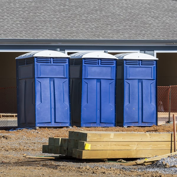 what is the maximum capacity for a single portable restroom in Rochester NH